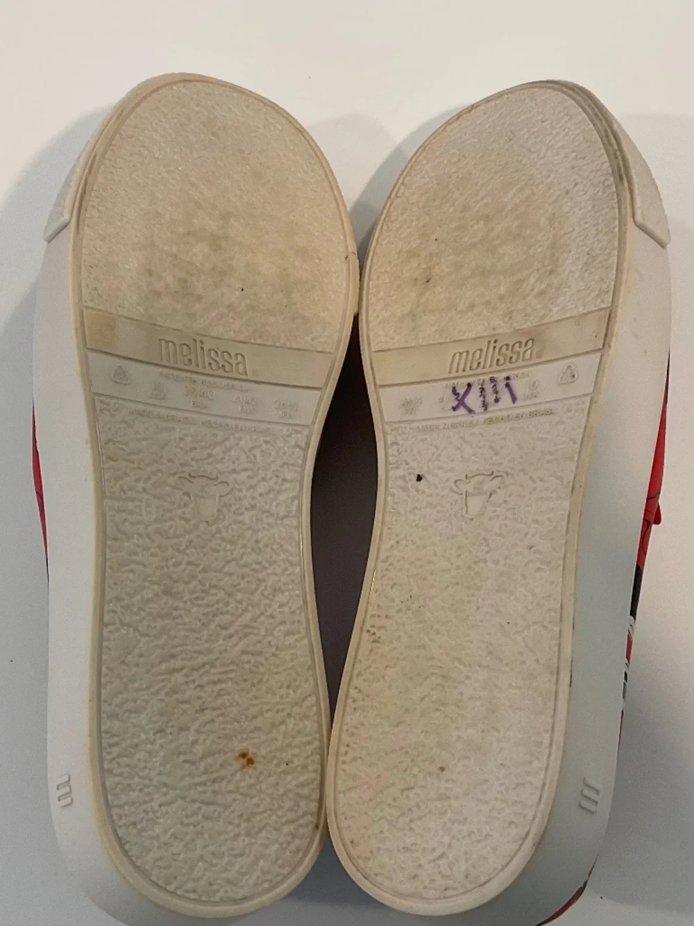 MELISSA Ground + Disney Mickey & Minnie 90th Anniversary Slip On Shoes Size 10